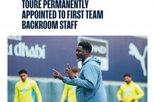 云开体育官网-官方：科洛-图雷加入曼城教练团队，担任瓜迪奥拉助教